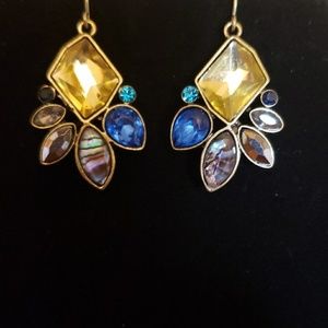 Don't Ask cluster drop earrings